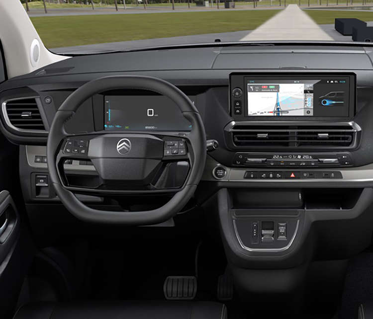 Місце водія у салоні Citroen SpaceTourer